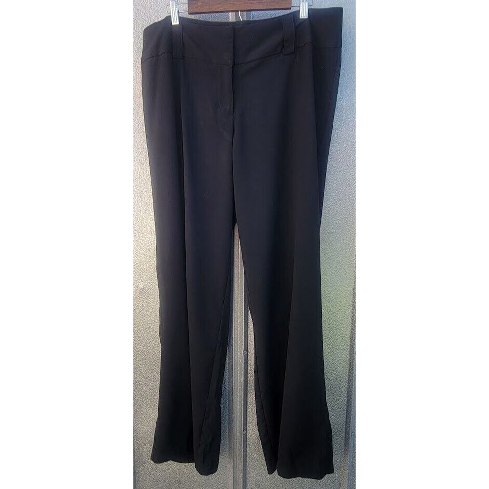 Torrid Wide Waistband High Rise Wide Leg Black Slacks Size 16